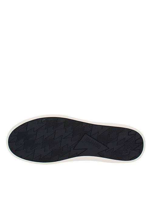 Sneakers in pelle SUN68 | Z34140BIANCO-ARANCIO FLUO